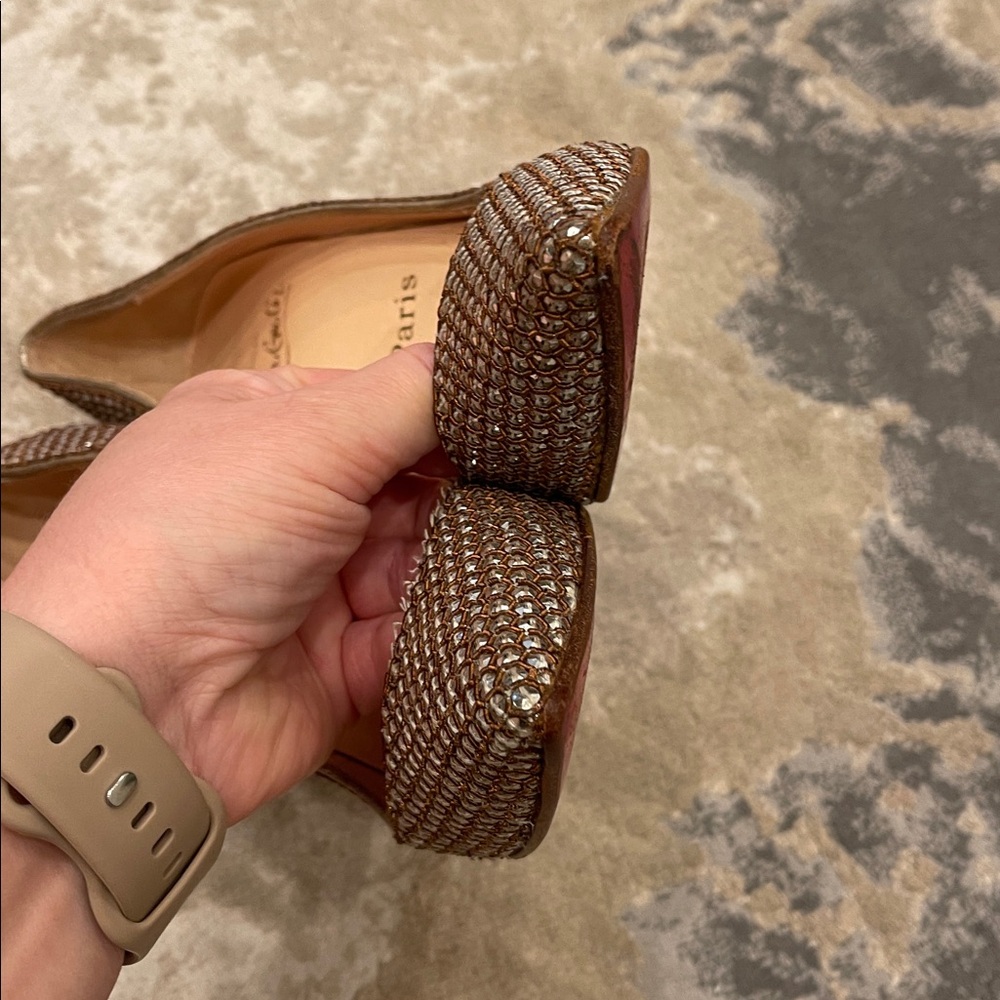 Christian Louboutin Sequin JEWELED Pigalle Silver Pumps Heels Shoes 38.5 - Picture 9 of 15